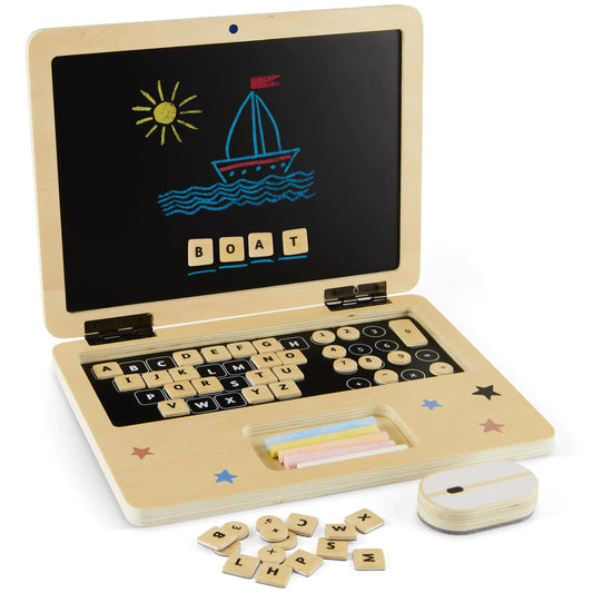 City Interactive Wooden Laptop Toy Set